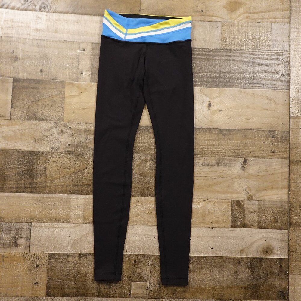 Lululemon Wunder‎ Under Leggings Women’s Size 4 Black Yoga Run